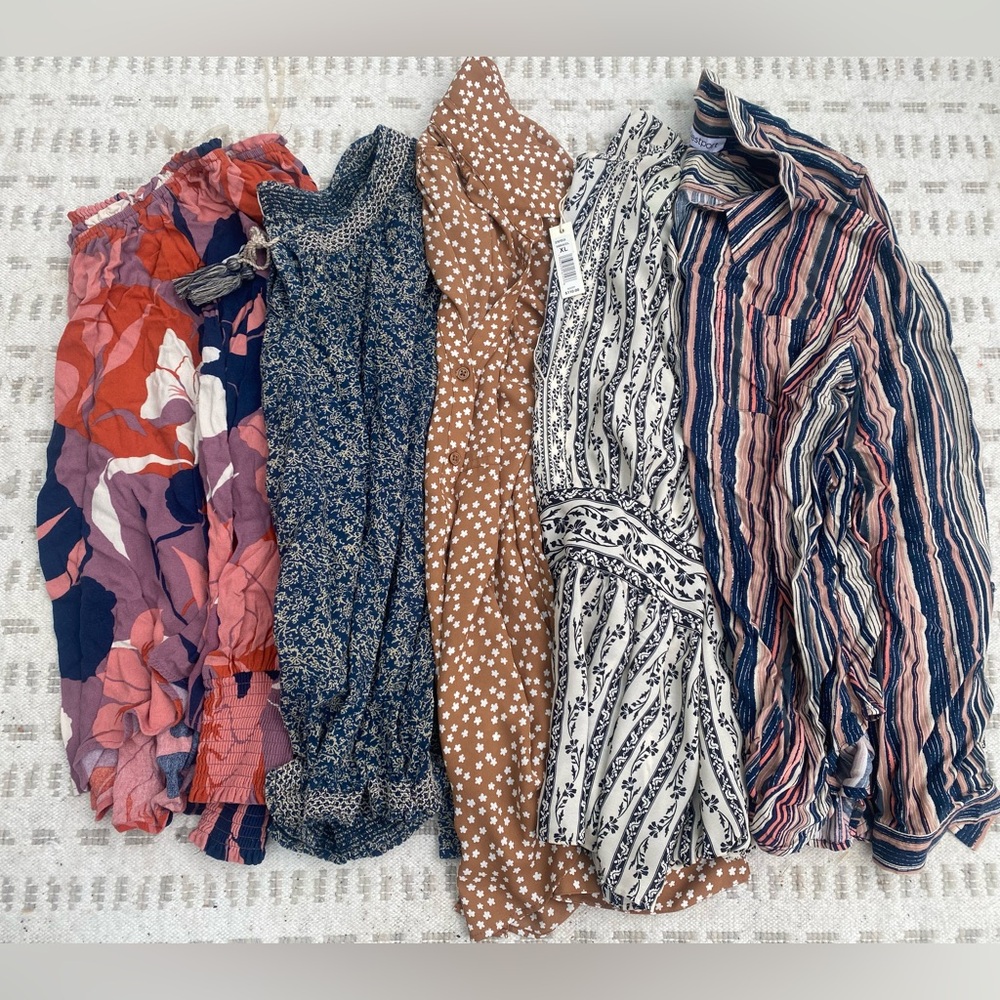 Assorted Patterned Blouse bundle 5